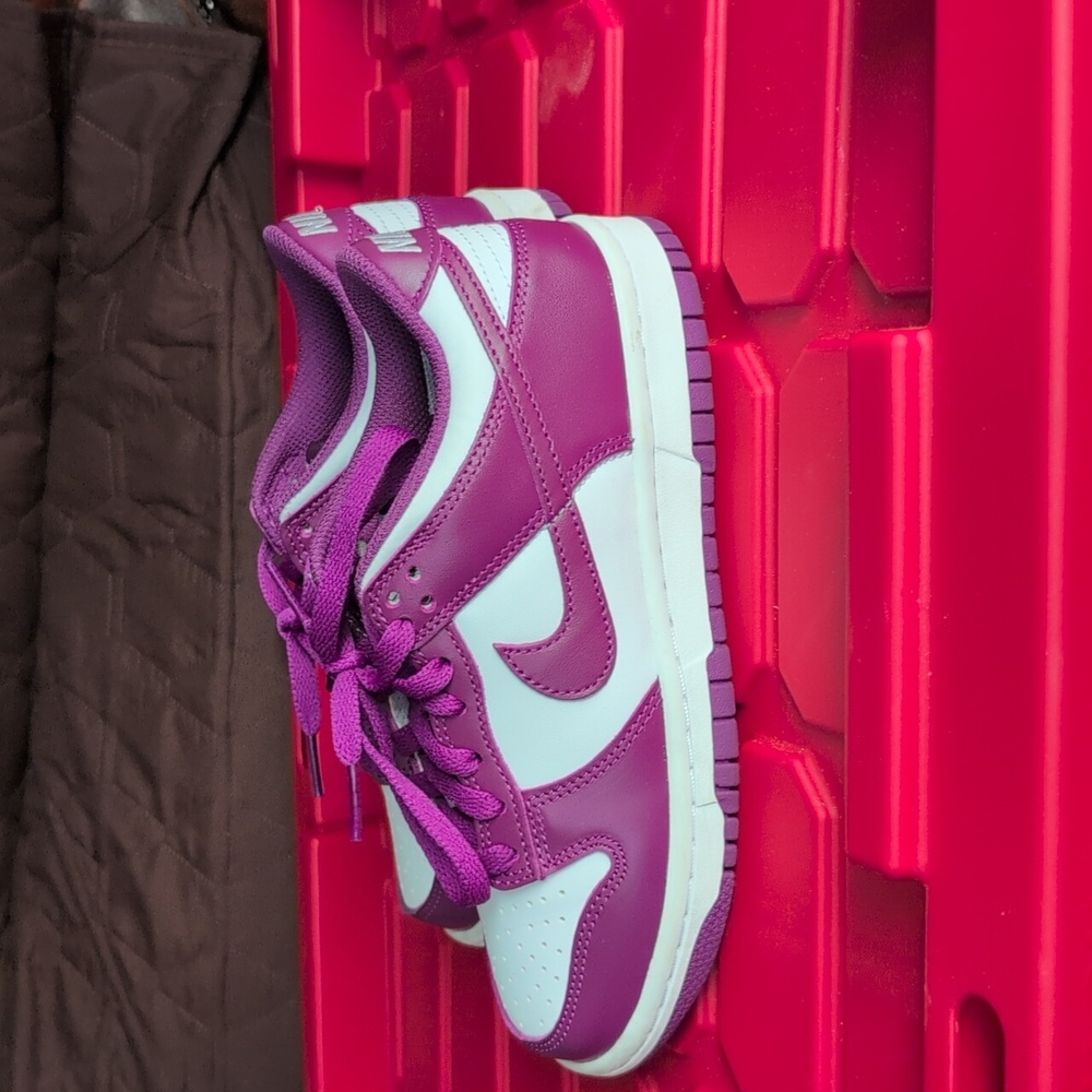 Nike Dunk Low Violet and White Low-Top Sneakers